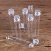 10 sztuk 5ml/6ml/7ml/10ml/14ml/18ml/20ml/25ml szklanych butelek z aluminiowymi pokrywkami małe Mini szklane słoiki 8 rozmiarów u-pick 5